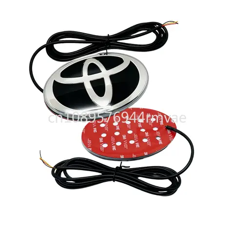토요타 랜드크루저 프라도 캠리 코롤라 RAV4 하이랜더 시에나 CHR 야리스용 LED 프론트 그릴 후드 다이나믹 발광 엠블럼 라이트