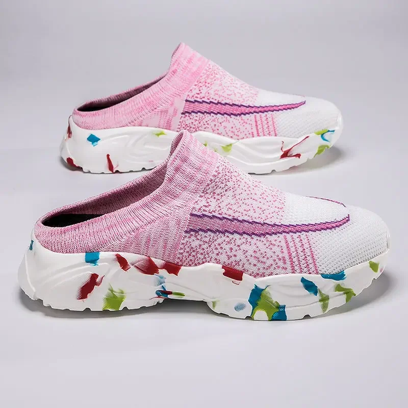 

Уличные полусандалии, мужские туфли-лодочки на платформе, дизайнерская роскошная тенденция 2024, забавные модные тапочки высокого качества Y2k для мужчин