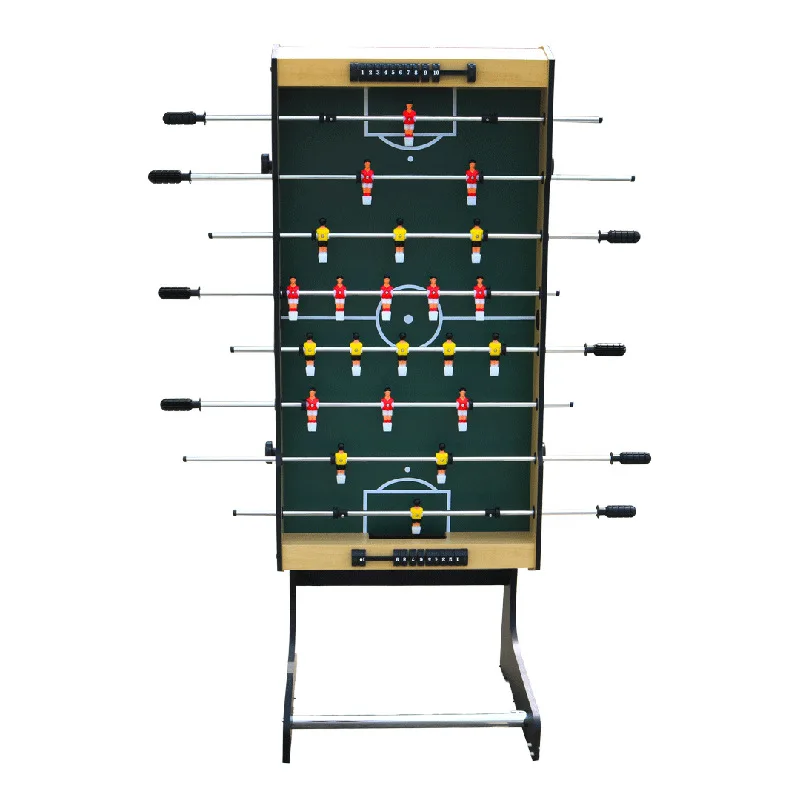 Hot Sale 4ft Tafelvoetbal Tafel Opvouwbare Benen Indoor Sport Voetbal Kicker Wedstrijd Voetbaltafel Voor Kinderen En Volwassenen