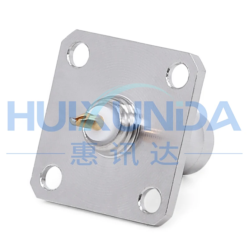 BNC-KF-3 integrated square board BNC female head with four holes 25 large flange fixed BNC female seat square connector Q9