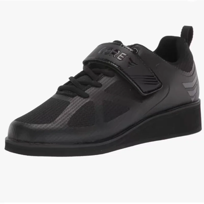 Chaussures de squat professionnelles pour hommes, chaussures d'entraînement de poids noires, chaussures de sport en caoutchouc pour hommes, marque de luxe