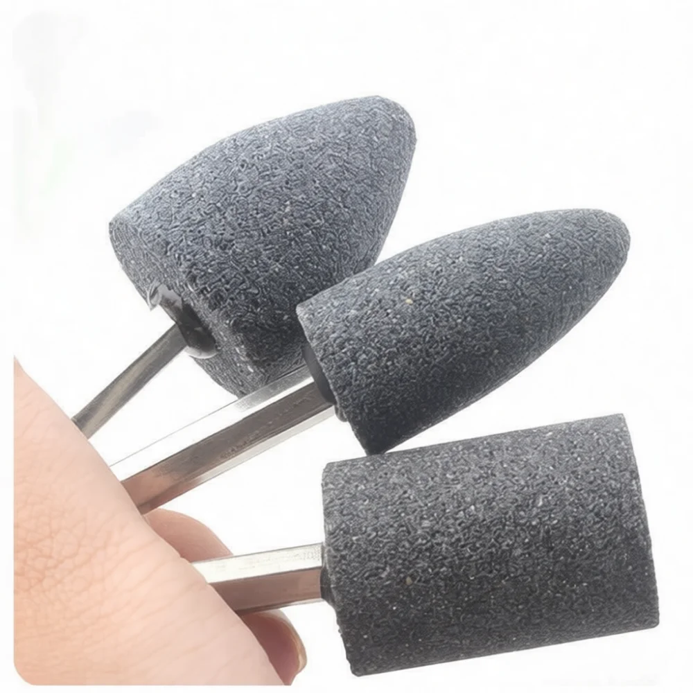 Hexagonal Shank Brown Corundum Abrasive Head Grinding Bit For Power Tool Metal Surface Cleanup And Shaping Accessory