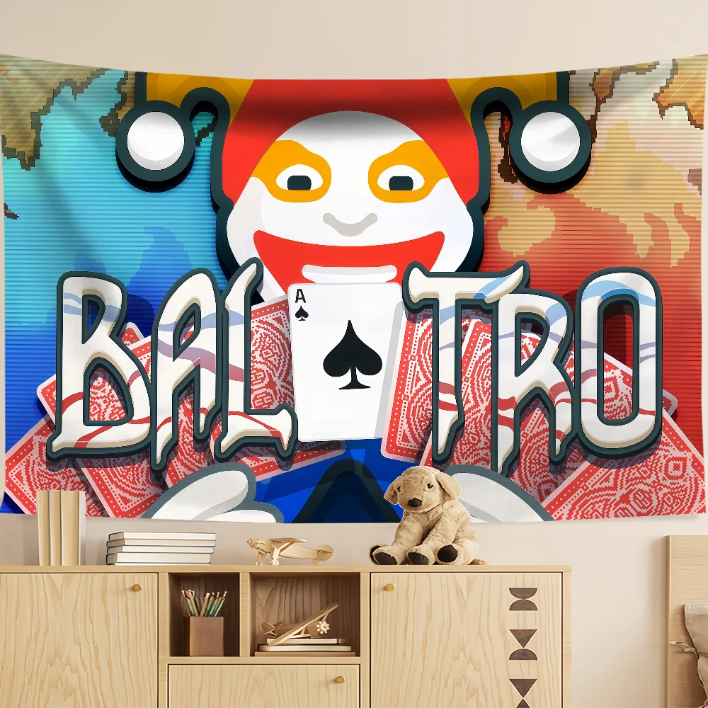 funny art game B-Balatro art card flag For Room Dorm Camping Party hogar Garage livingroom bedside wall Decor Banner gift