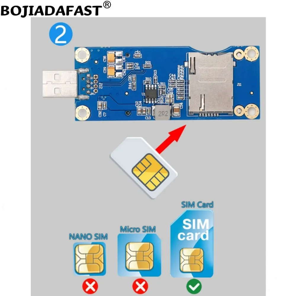 Conector USB 2,0 a Mini PCI-E, adaptador inalámbrico MPCIe, 1 ranura para tarjeta SIM estándar VER 5,0 para módem GSM 3G, 4G, LTE, módulo WWAN