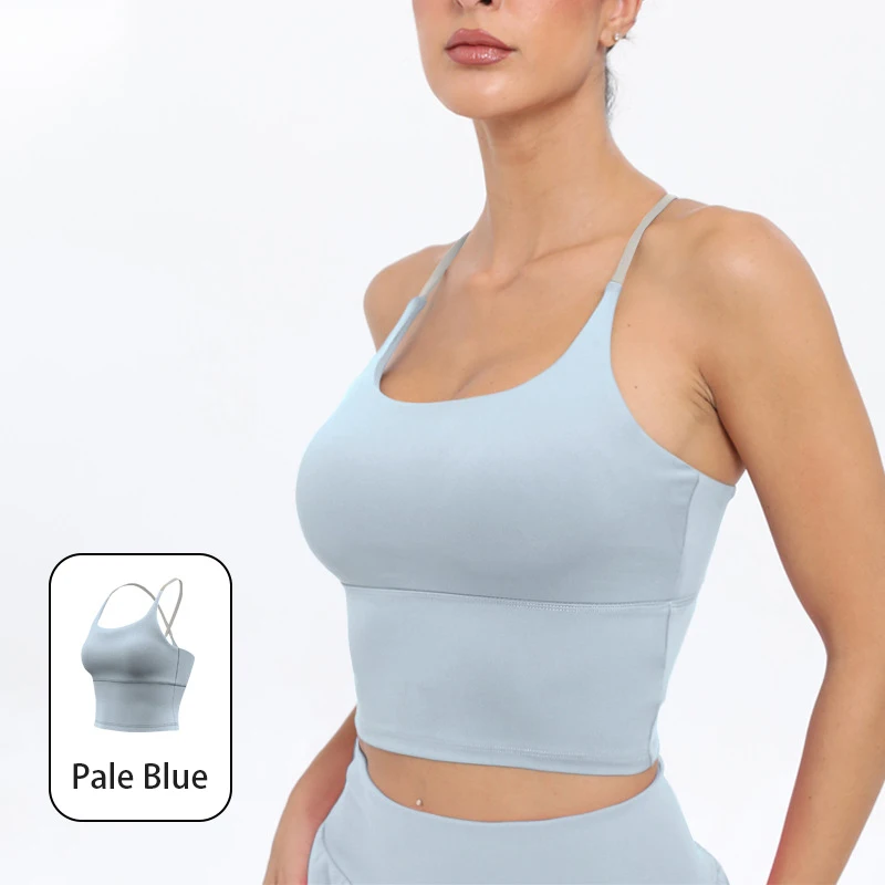 Damen 'Naked-Feel' Hochelastischer Sommer-Sport-BH - Lauf-Top Yoga & Fitness Camisole – Detail 17