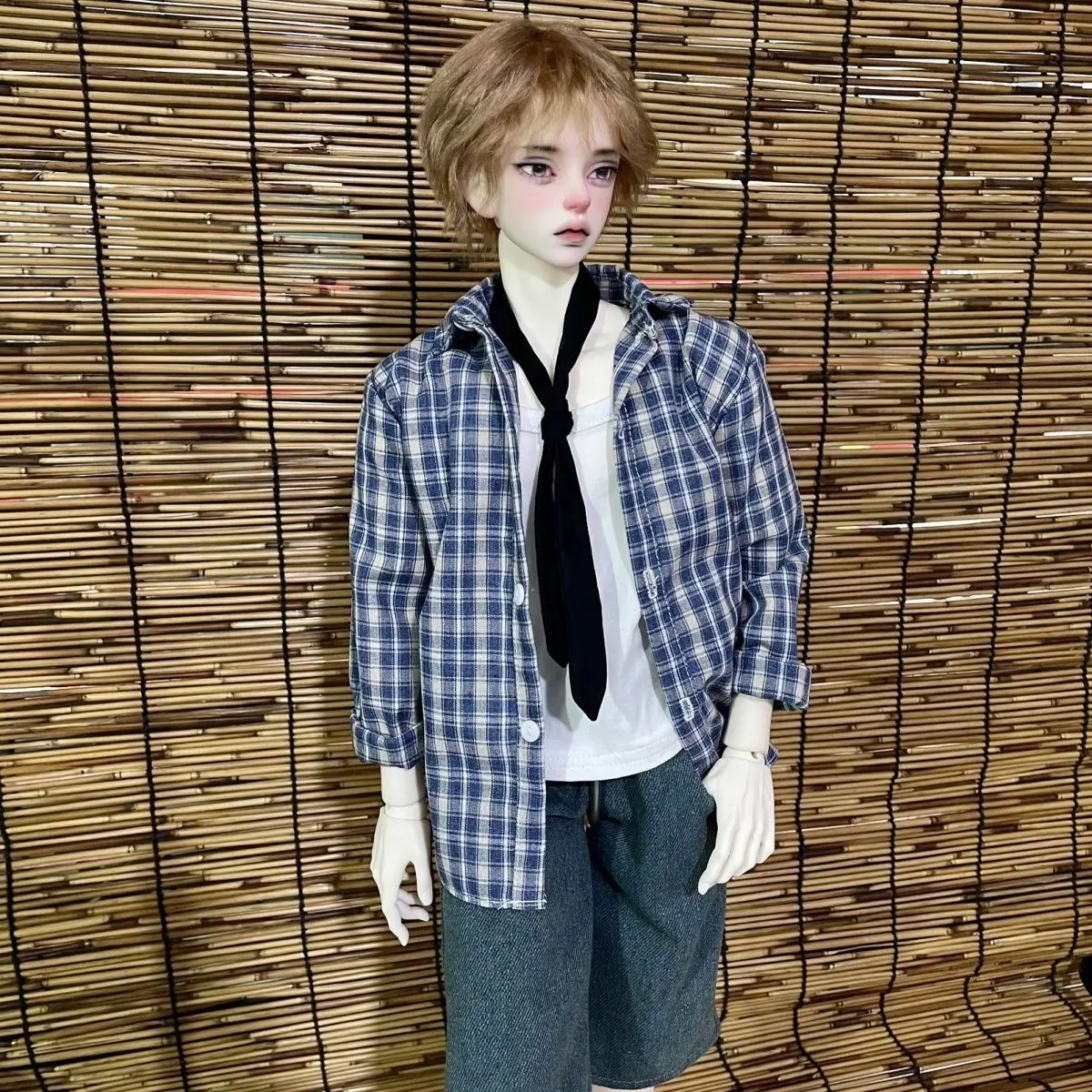 1/4 1/3 인형 옷 세트 45/60/62/65/68/70/72/75cm 남성 BJD 인형 셔츠 청바지 장난감 드레스업 선물 인형 액세서리, 인형 미포함