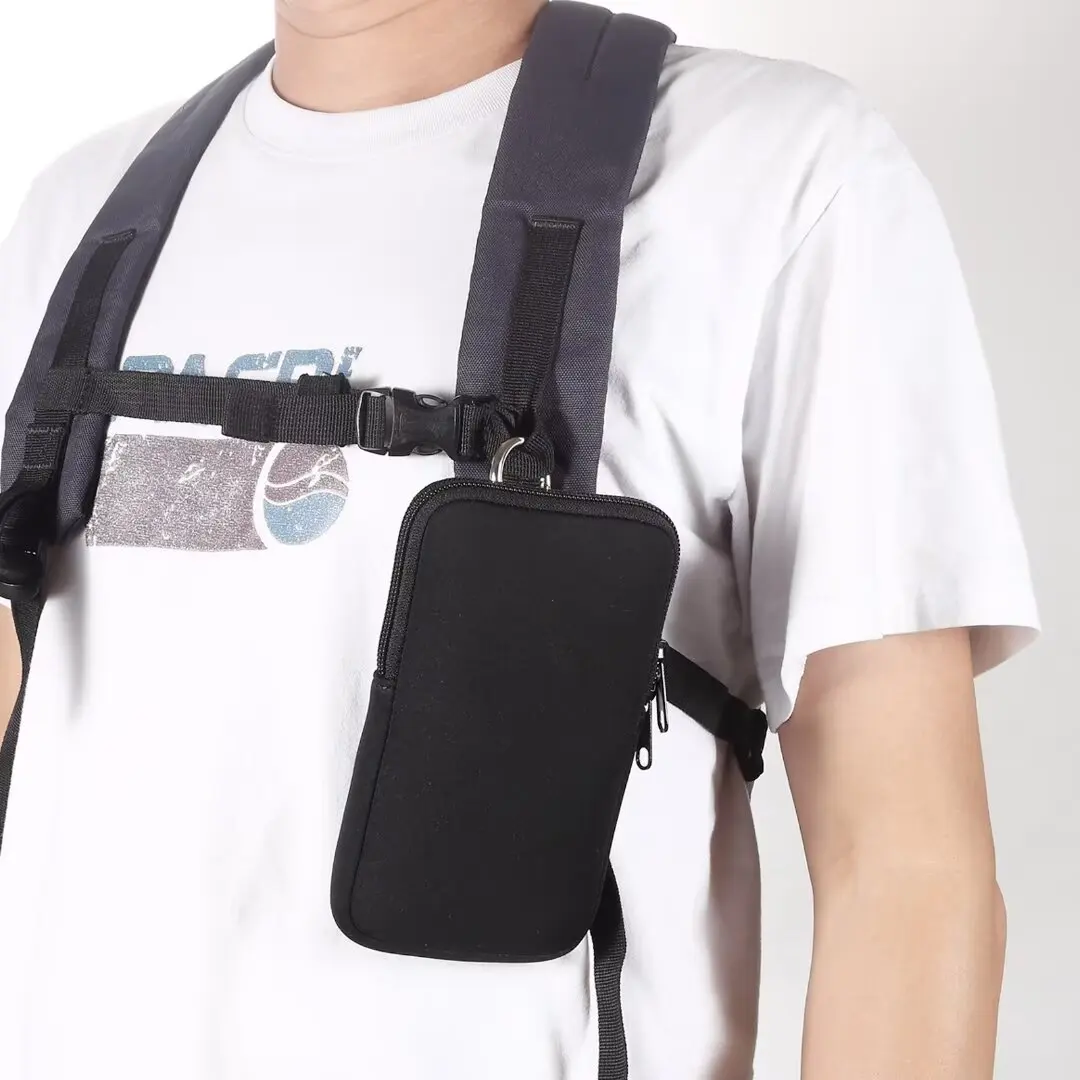 Bolsa universal à prova d'água para telefone, capa à prova de choque com clipe de cinto, alça de ombro para iPhone Samsung Xiaomi de 4,7-7,2 polegadas