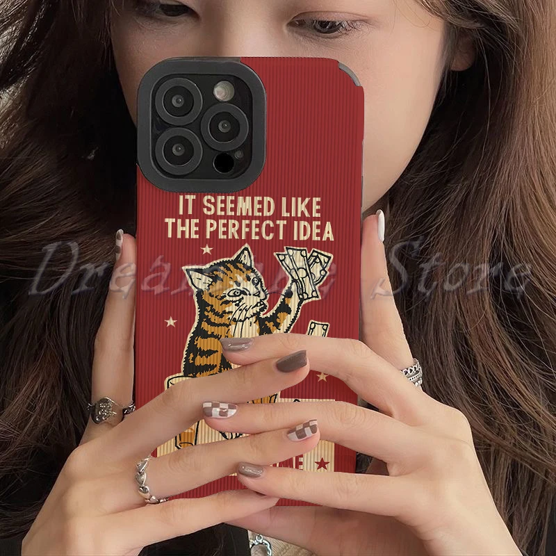 Drunk Cat Phone Case for Iphone 11 Pro Max 12 13 Iphone 14 Pro Max Iphone 15 Pro Max Case