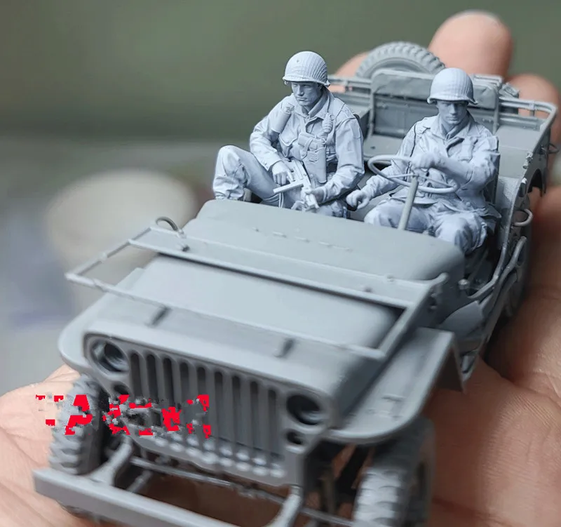 1/35 Resin Figure Model Kit Unassambled Unpainted 1218(NO CAR)