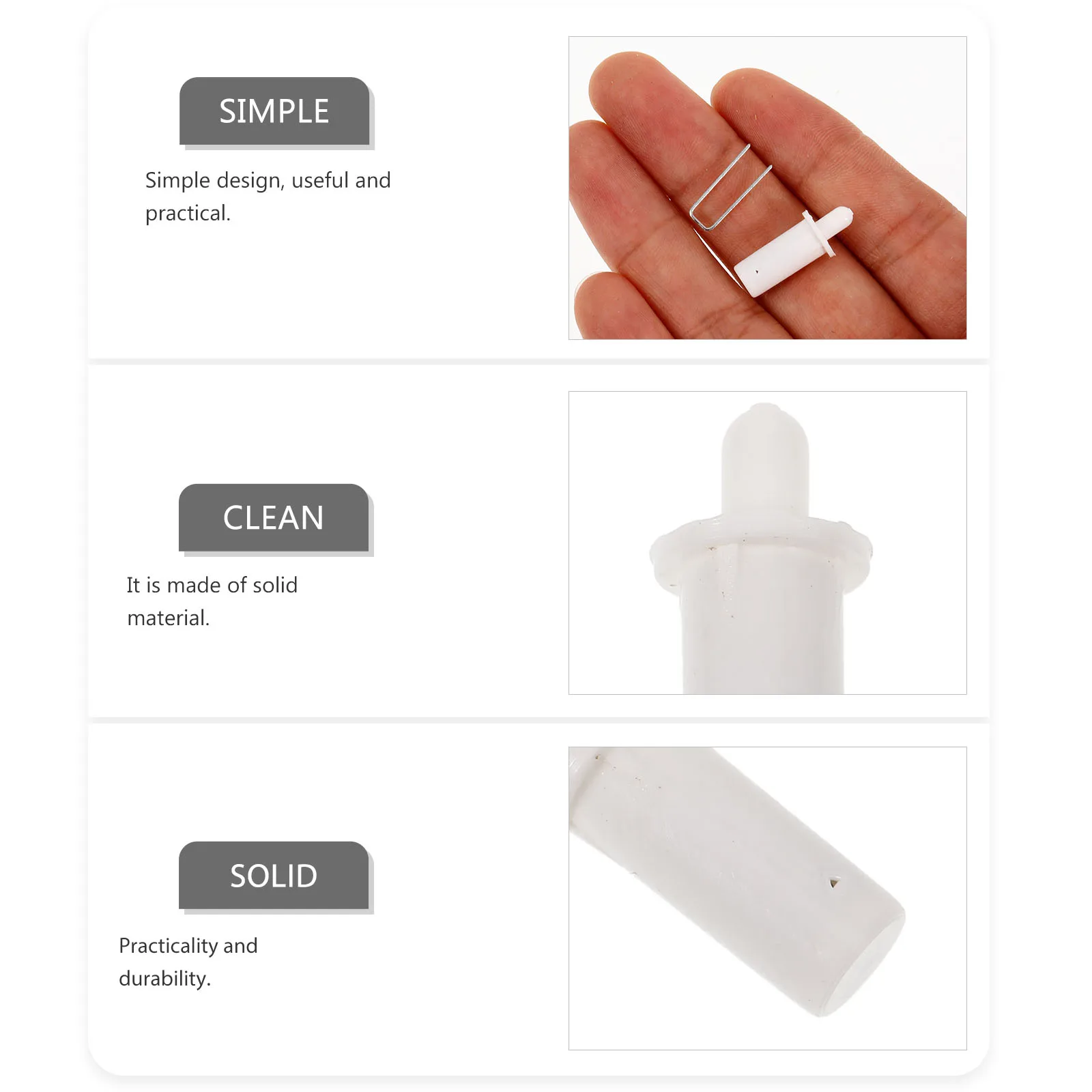 

POM Metal Replacement Pins Telescopic Blind Tools for Cabinet Furniture Parts Blind Repair Nails Louvers Pin Replacement Plastic