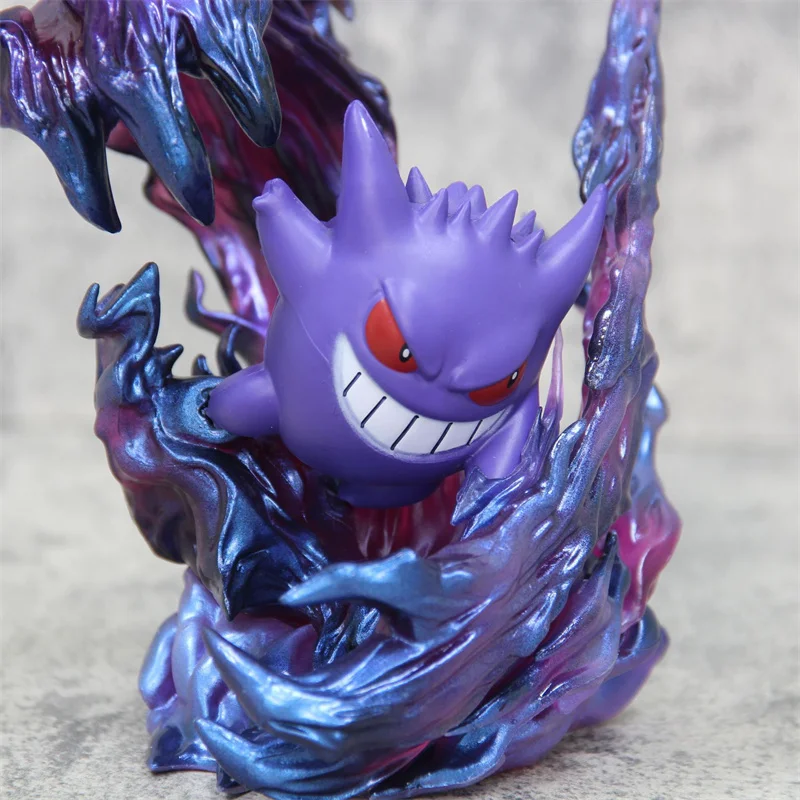 19cm Pokemon Anime Figure Gengar Kawaii Manga Handmade Model Ornament Pvc Peripheral Desktop Decoration Collect Toy Kids Gift