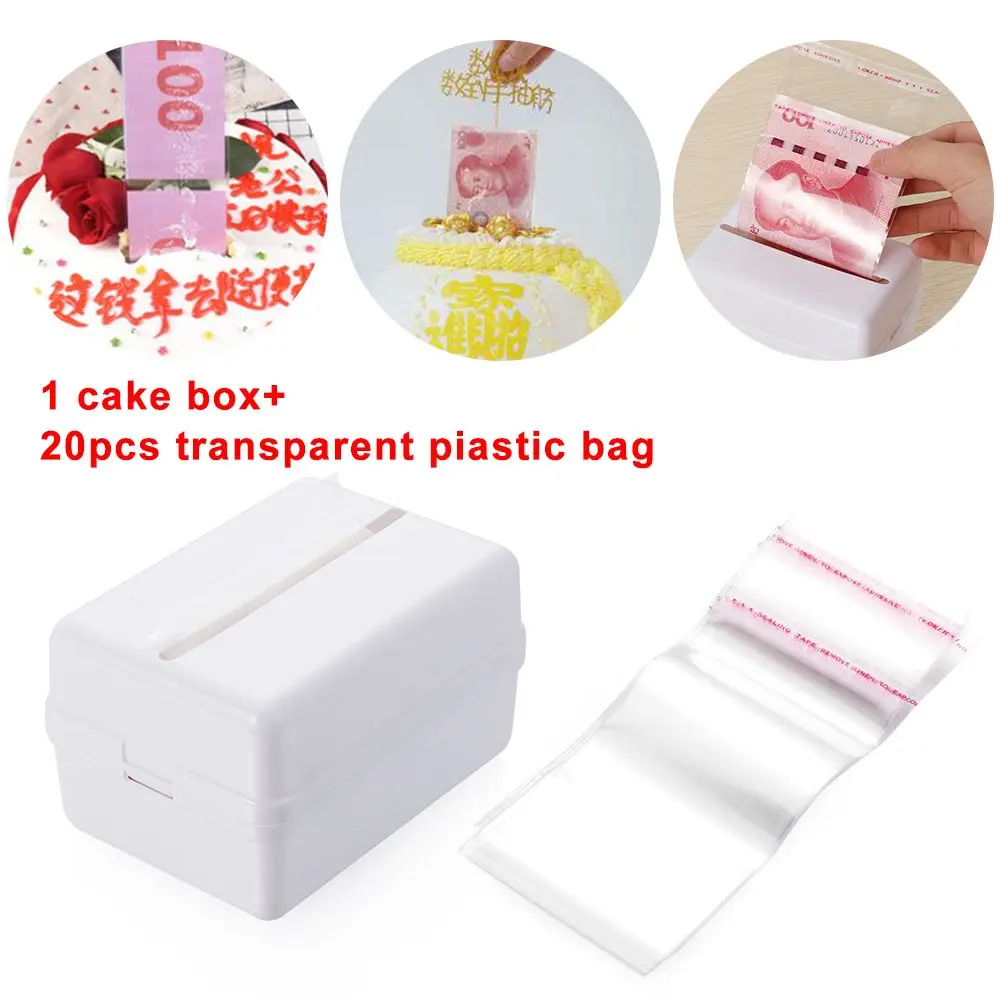 New Party Decoration Making Mold Cake ATM Surprise Money Box Storage Boxes Cake Topper