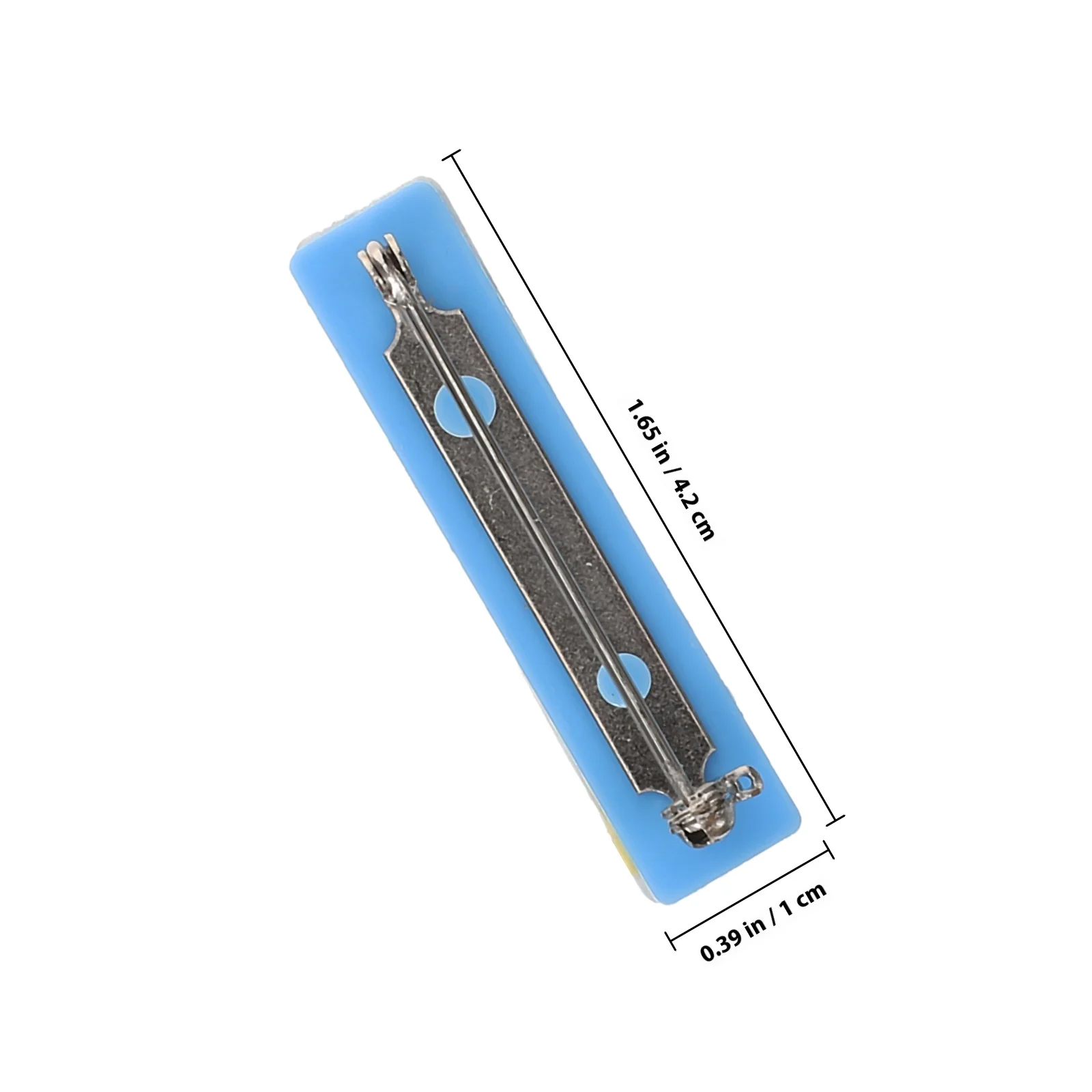 10pcs Chest Buckle Worker Number Pin Accessories Self-Adhesive Safety Bar Pin Id Badge Back Craft Diy Name Tag Holder Office