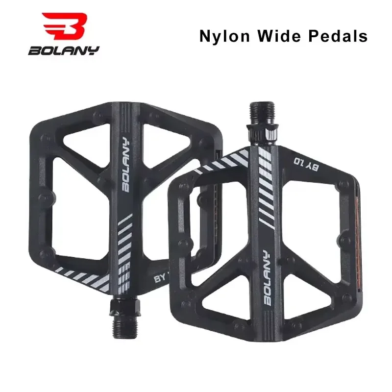 BOLANY Anti-slip Nylon MountainBicycle Pedal Dustprood Waterproof Seal Double Bearing Pedal MTB Bicycle Supplies