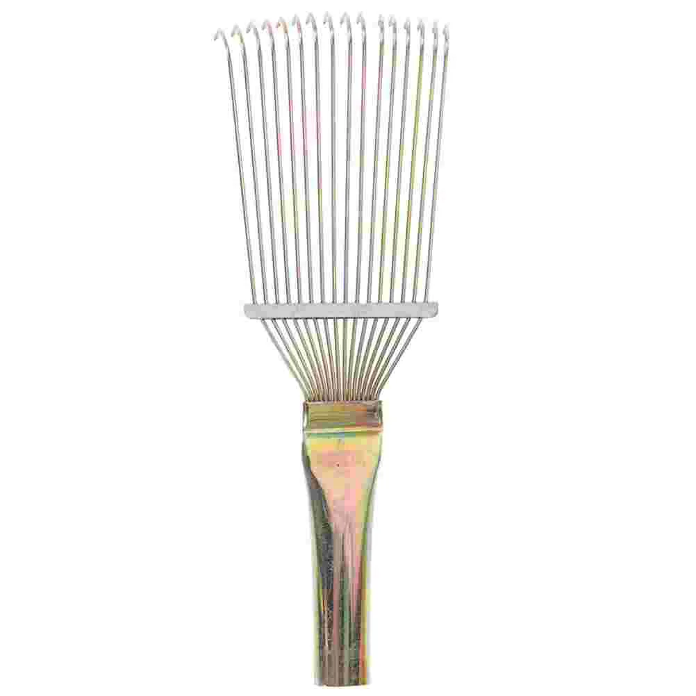 Horsehair Wool Comb Grooming Rake Steel Pet Tool Sheep Cattle Clean Brush Lightweight Portable Smooth Metal Comb Tooth