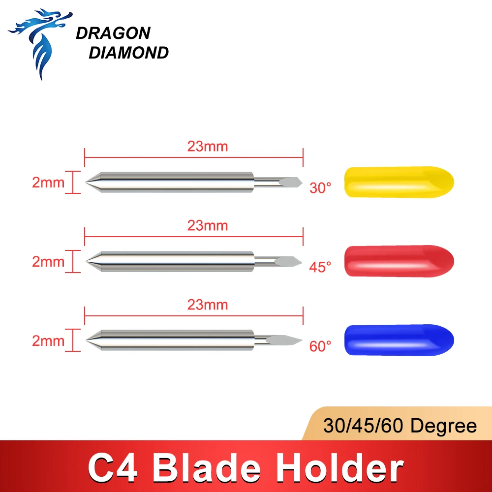 1PC Plotter Blade Vinyl Cutter For Silhouette Cameo 4 Blade Holder + 5Pcs Roland Cutter 30/45/60 Degree For Silhouette Cameo 4