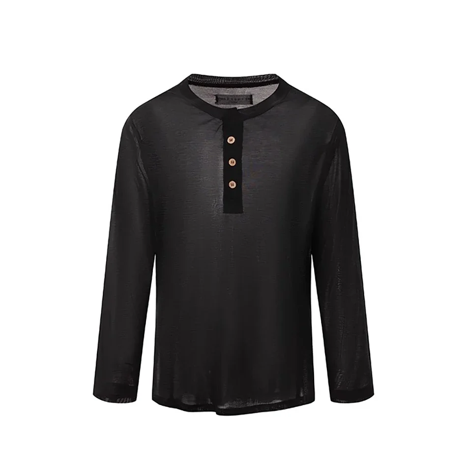 Costume da ballo latino maschile in stoffa per danza latina, costume da tango, manica lunga, scollo a V, abito da ballo latino