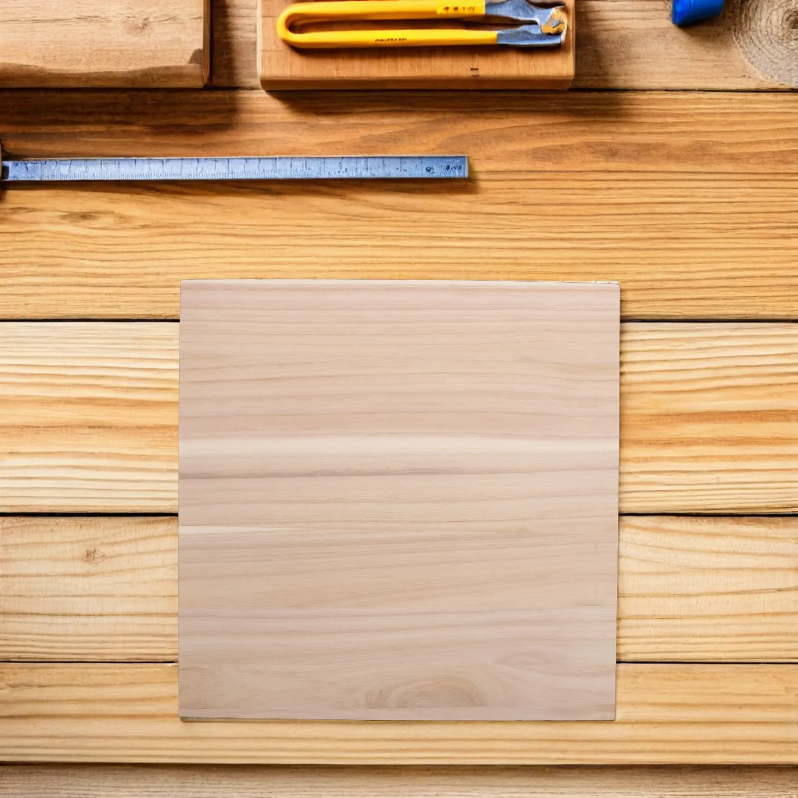 Cuttable Wood Planks 16x16 Inch 15mm Thick Replacement Board for Foot Bath Tub Wardrobe Drawer Cabinet Spa