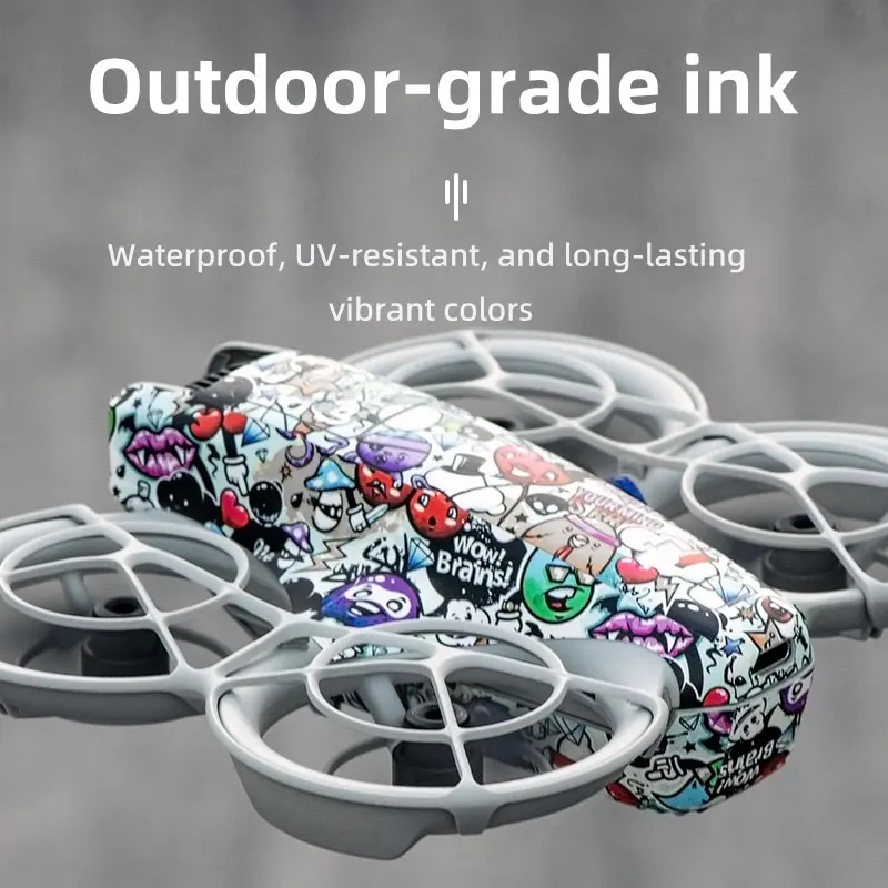 STARTRC-Ensemble d'autocollants décoratifs pour DJI Neo Drone, autocollant de décoration, peau de décalcomanie cool, film de protection anti-rayures, accessoires