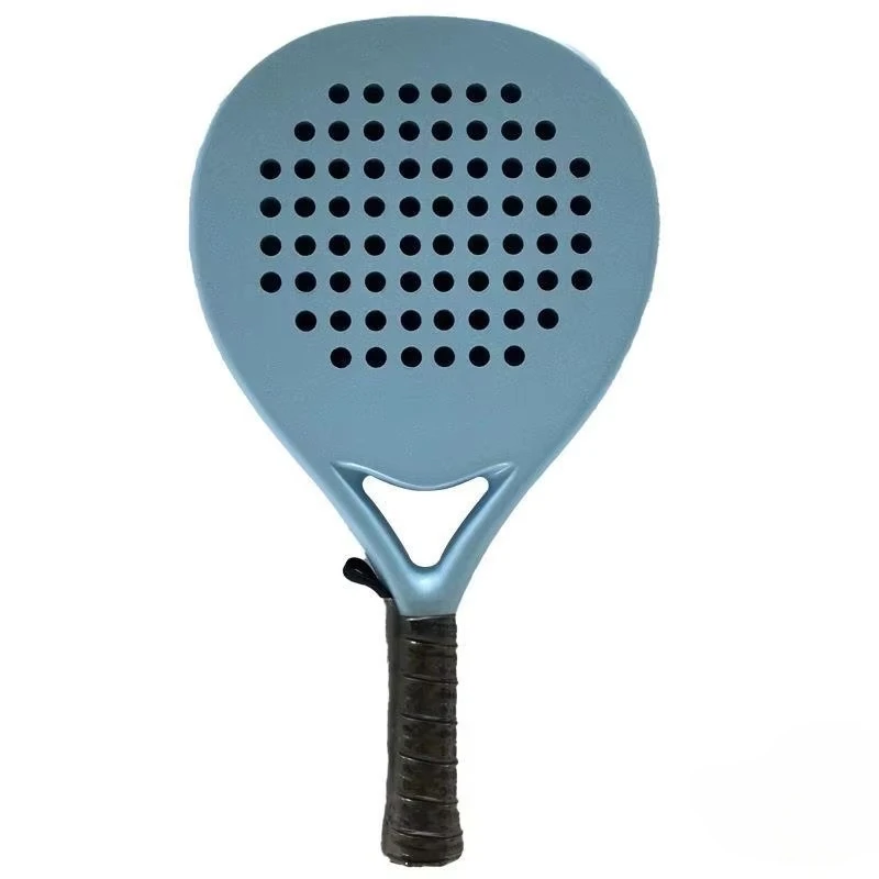 

Newchance Tennis Padel Racket with Carbon Fiber Surface Thickness Cage Racket Logo Plate Inner Core Nylon Net Material