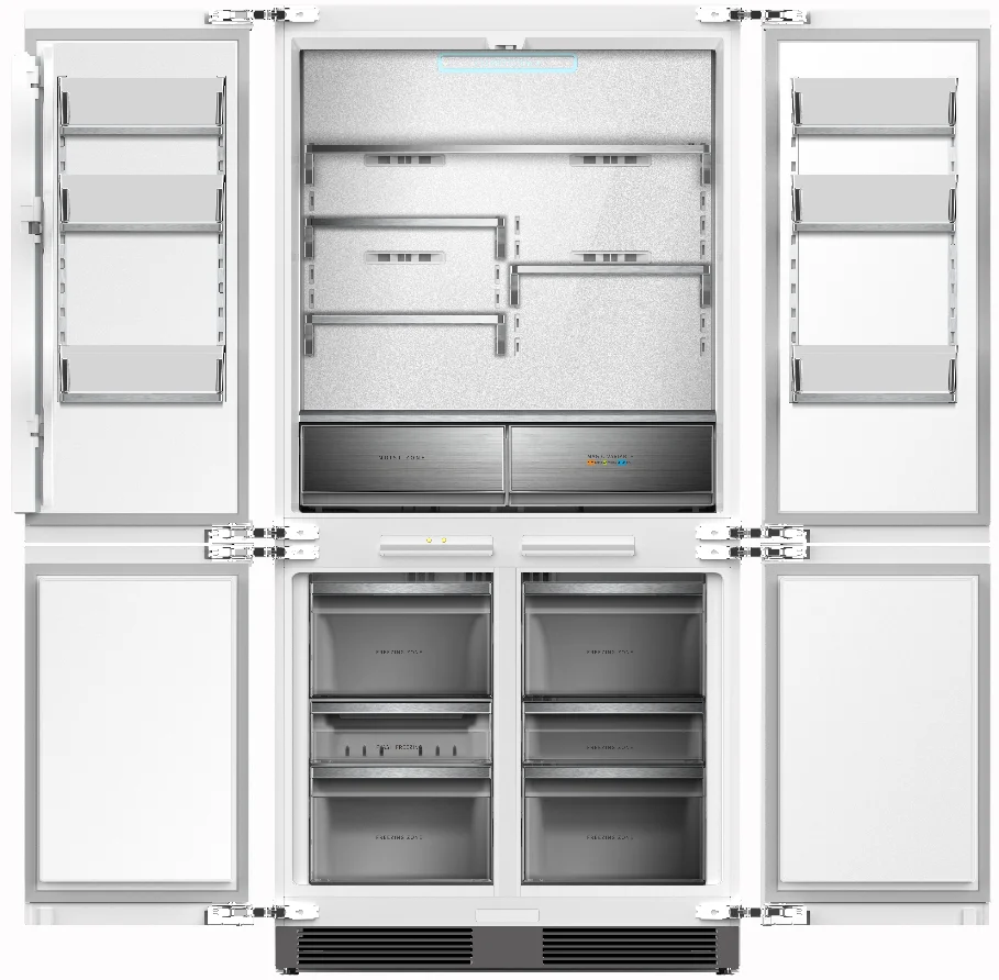 Best Selling 526L 220V/50Hz White PCM Finishing Side by Side Built-in Freezer Refrigerator for Home Use BCD-540W(BI)