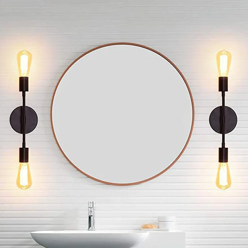 

Nordic Sofa Aisle Balcony TV Bathroom Mirror Front Iron Wall Lamp Modern Bedside Creative Living Room Decoration Light Fixture