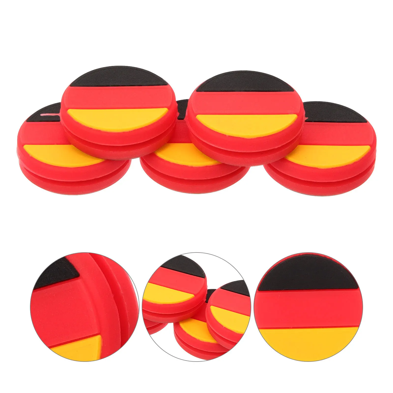 

5Pcs Tennis Racket Shock Absorbers Silicone Vibration Dampener Tennis Dampener for Stable Game Play Racket Shocking Absorber