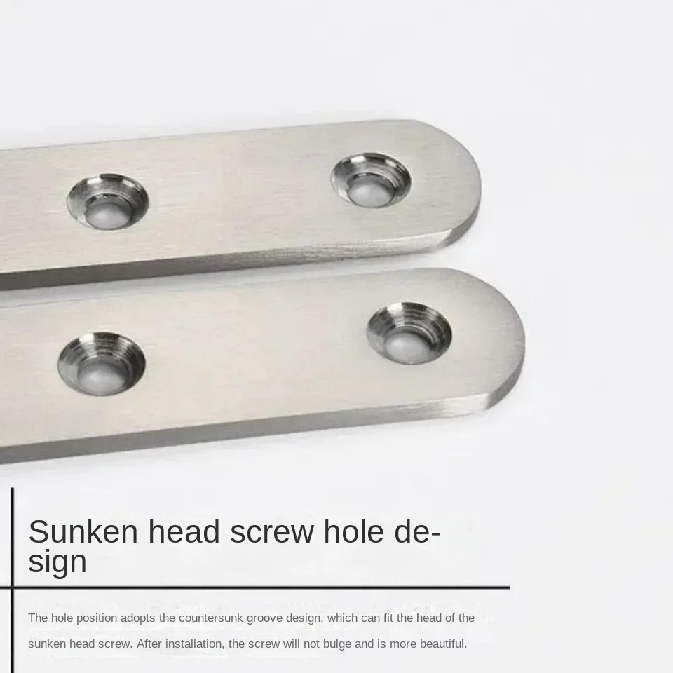 Stainless Steel Straight Piece One Word Iron Piece Flat Angle Piece Connecting Code Corner Code