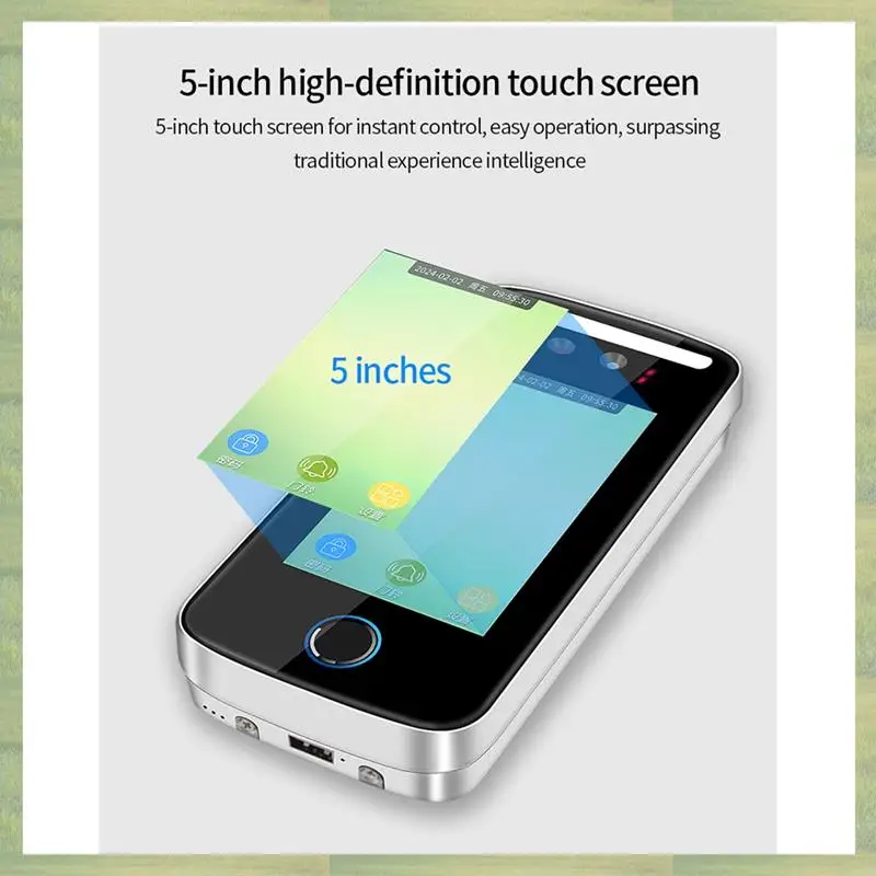 

ATP2 Top Deals Tuya Wifi AI Dynamic Face Recognition Reader Attendance Terminal 5000Face TCP IP 5Inch Screen 125Khz IP54 Waterpr