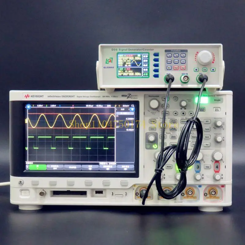 QLS2800 DDS Generator High Resolution DDS Counter Frequency Meter FPGA Design Large LCD Display Compact Top Sale