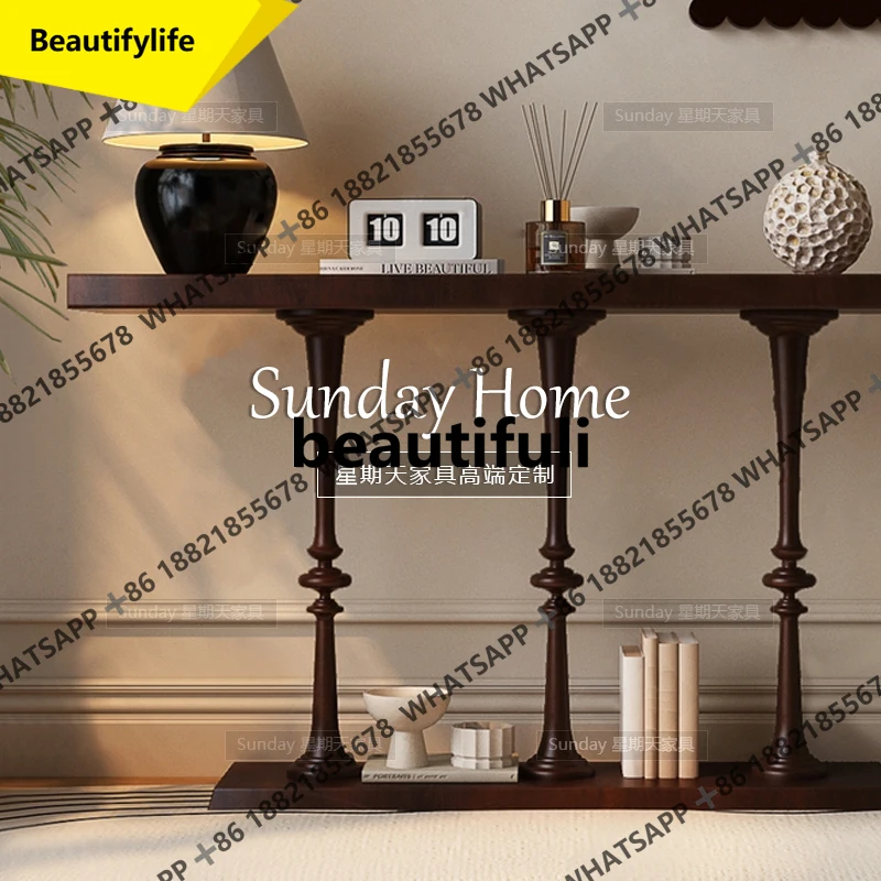 

A13 Средневековый входной шкаф в стиле ретро, входной стол для гостиной, американский входной столик