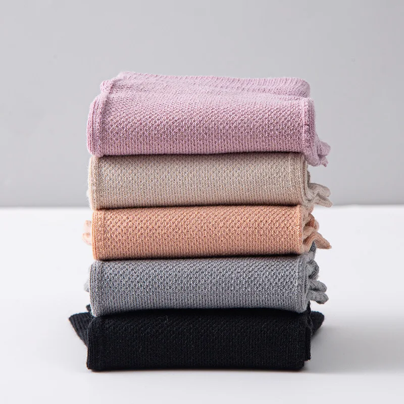 5 Pairs Solid Cotton Ankle Toe Socks Woman Mesh Five Finger Socks Spring Summer Breathable Casual Sport Socks calcetines mujer