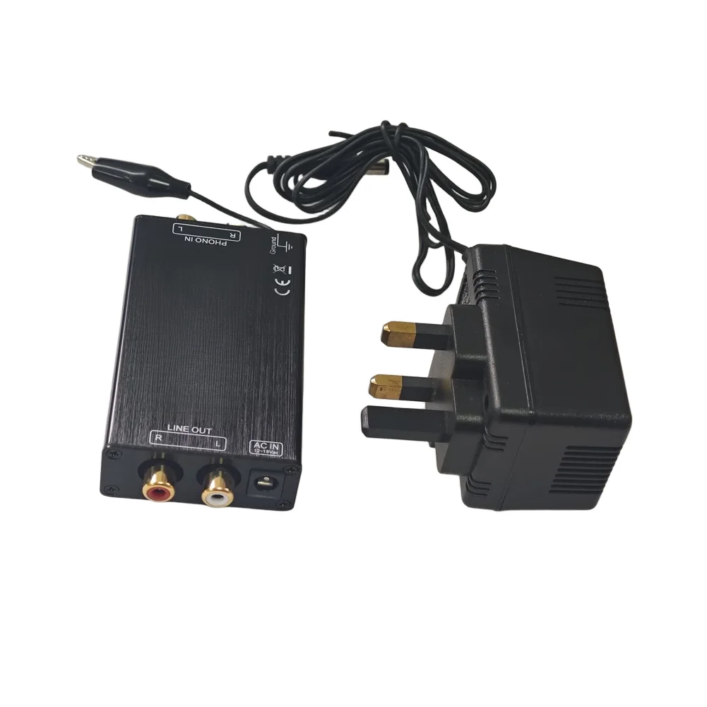 For Phono Preamplifier Hi-Fi MM Turntable Preamp, Low-Noise Power Supply, Gold-Plated Audio Ports For Amplifier