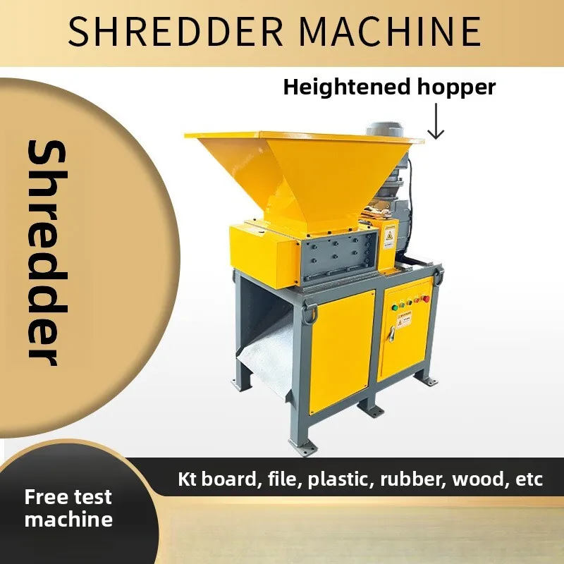 

Shredder Large Small Plastic Rubber Wood Scrap Metal KT Board Document Shredding Crusher