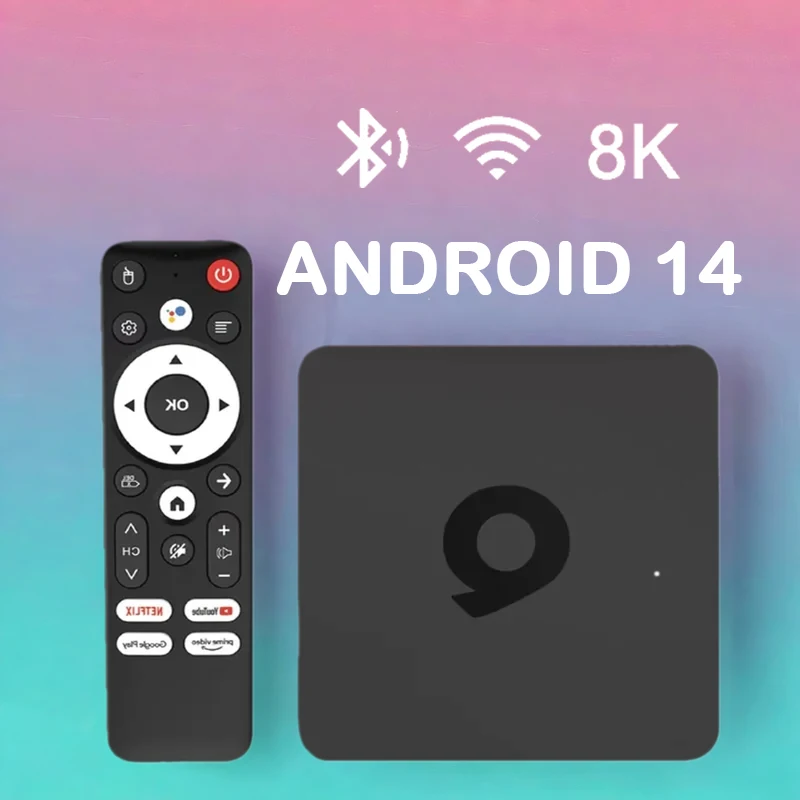 Android14 Smart TV Box 16G 32G 64G 128G Q1 Allwinner H313 2.4&5G Dual Wifi 4K 8K Netflix Google Voice Assistant Media Player ATV