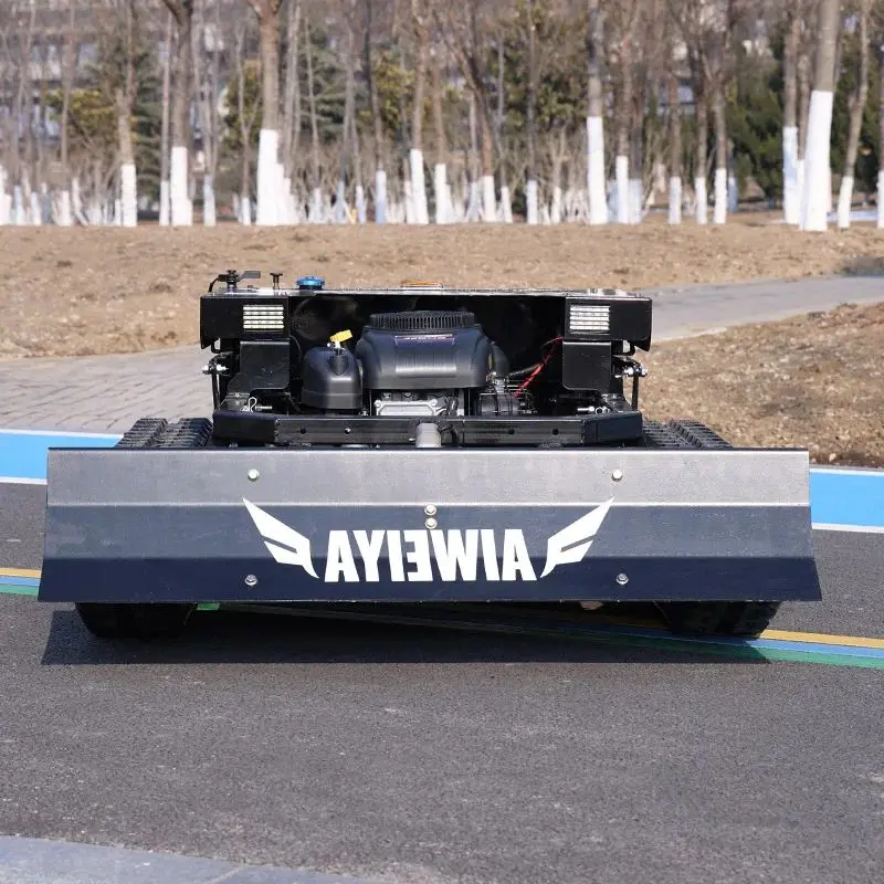 

Customized all-terrain remote-controlled lawn mower, track-type grass crusher, specially designed for gardens and farms
