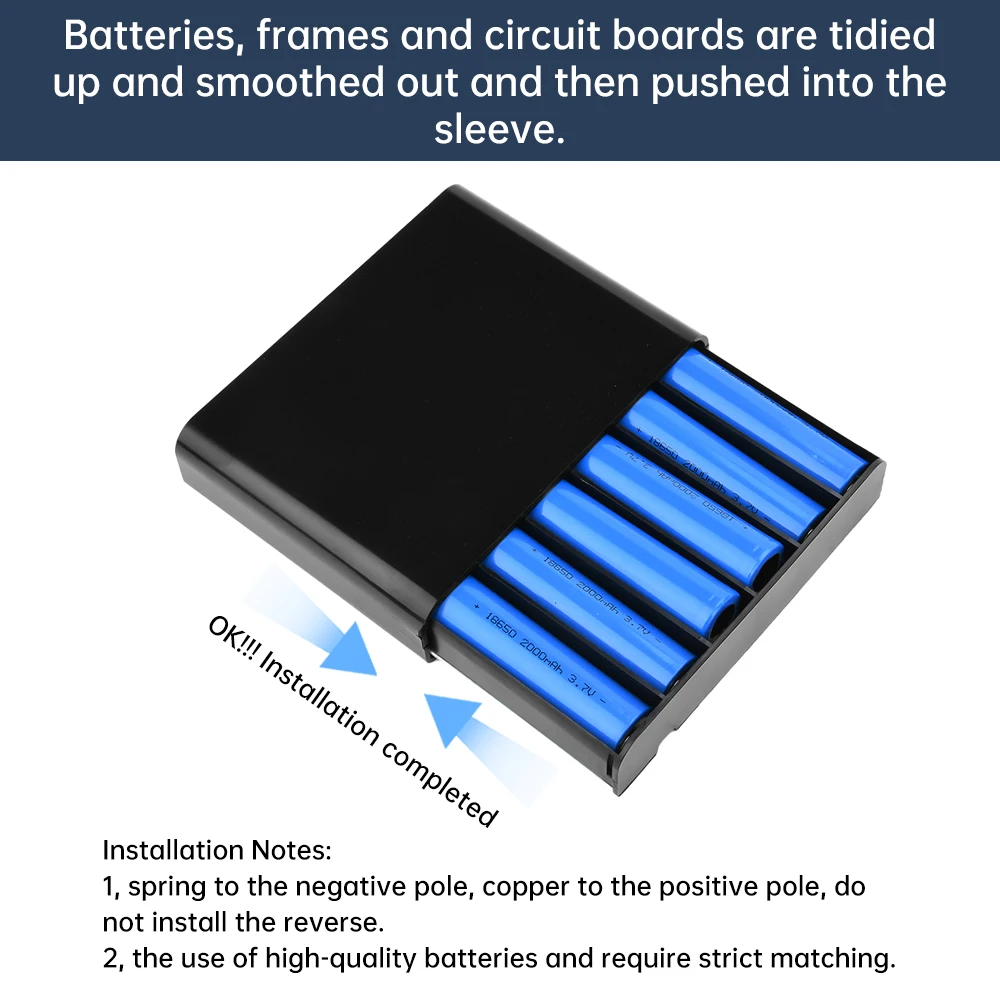 6x18650 DC Unterbrechungsfreie Stromversorgungsbox, DIY Tragbares Powerbank-Kit für Optische Modems und Router, 5V, 9V, 12V, Spitzenleistung 60W – Detail 8