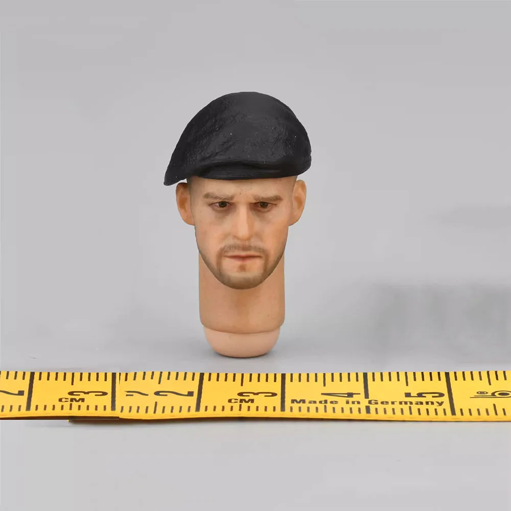 

1/12 PCTOYS PC028 Tough Guy Man Jason Agent Male Head Sculpture Carving with Caps Hat For 6" Action Figure Doll Collectable