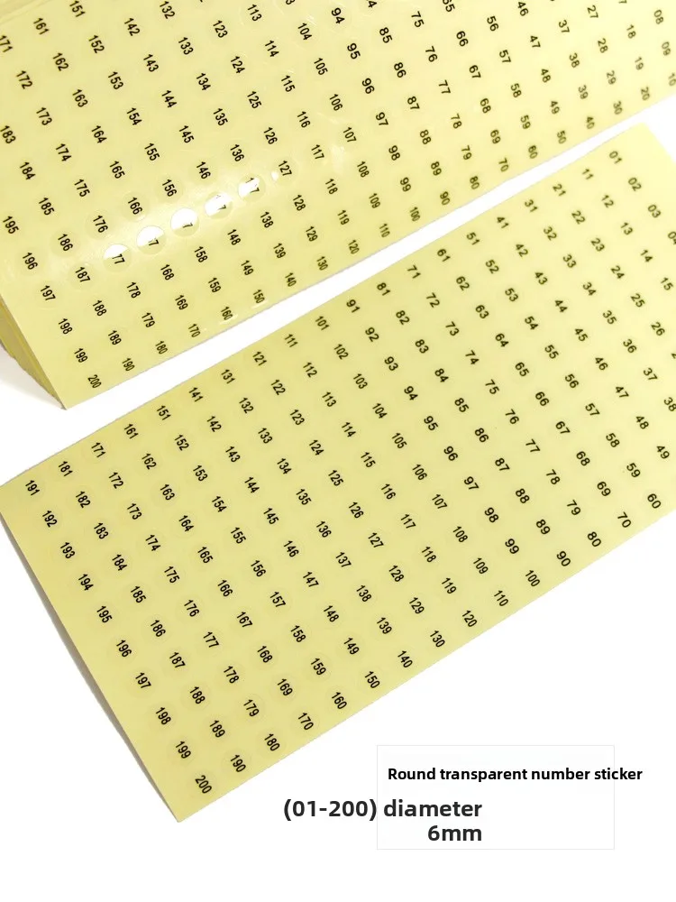 

Transparent Silver Nail Art Number Stiers Adhesive Index Labels Non-Drng Glue Beau Tools for Nail Care And Decoration
