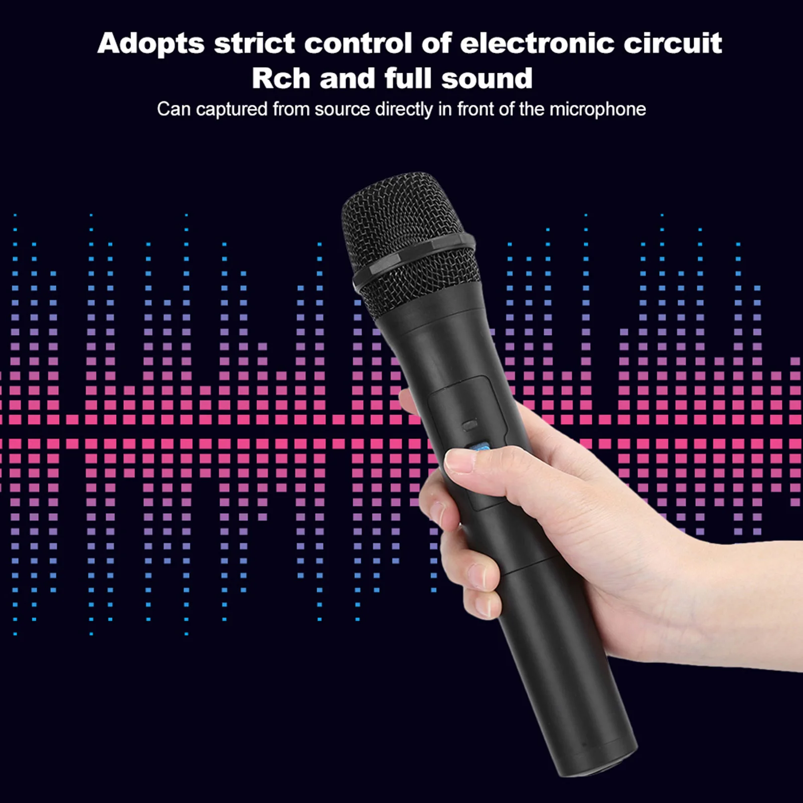 Microphone V16U Universal Wireless Microphone 2 In 1 VHF Universal USB Receive Handheld Mic Black Wireless Microphone