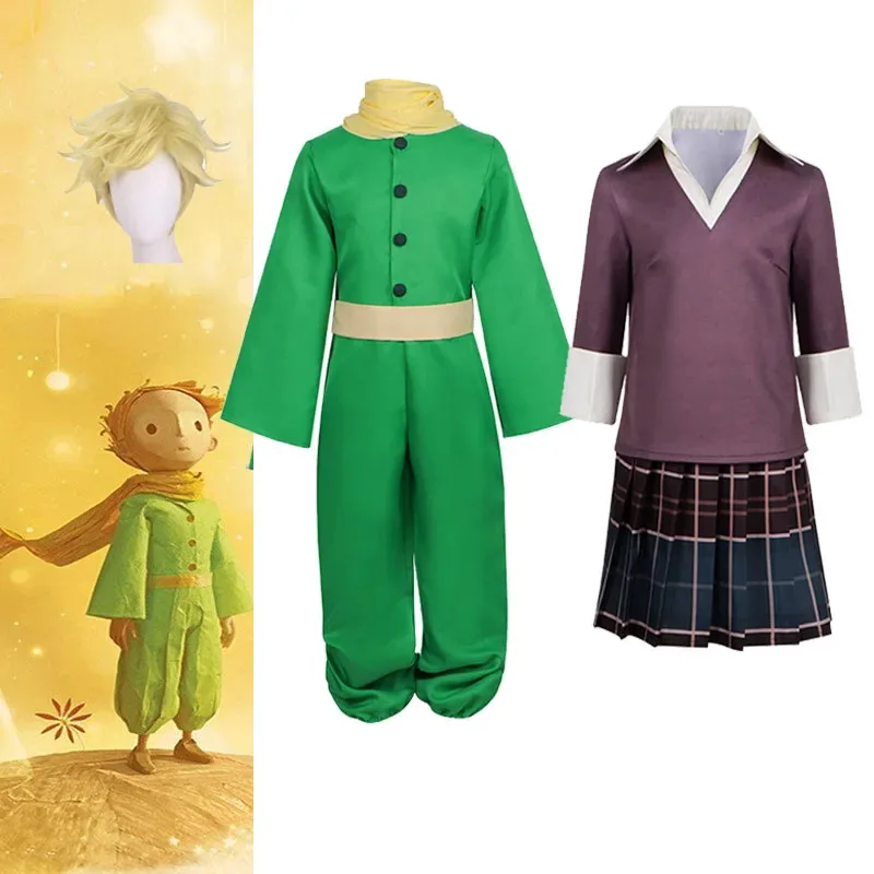 Halloween The Little Sweety Rose Cosplay Green Bodysuit Suit Le Petit Prince Kostum Panggung Anak Laki-laki Perempuan Hadiah Pesta Ulang Tahun Ir;l5