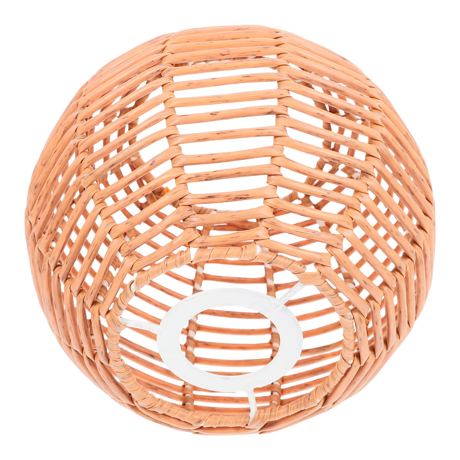 레트로 샹들리에 짠 갓 일본식 실내 장식 천장 팬 라이트 커버 모조 고리 버들 등나무 가지