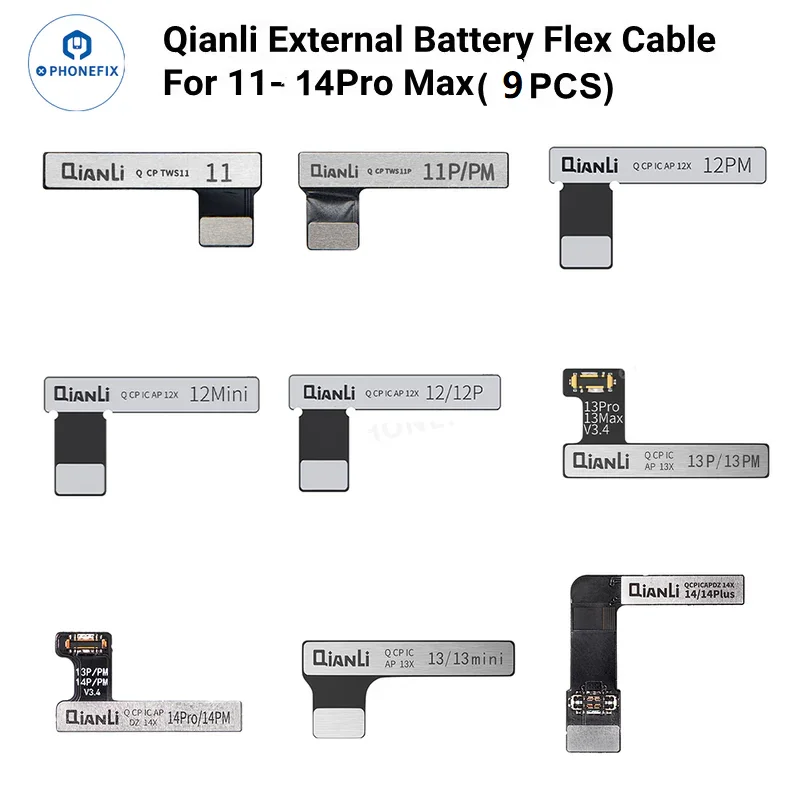 QianLi iCopy Plus 2,2 con placa de conexión de detección de batería para iPhone X, 11, 12, 13, 14, 15PM, vibración/táctil, reparación de