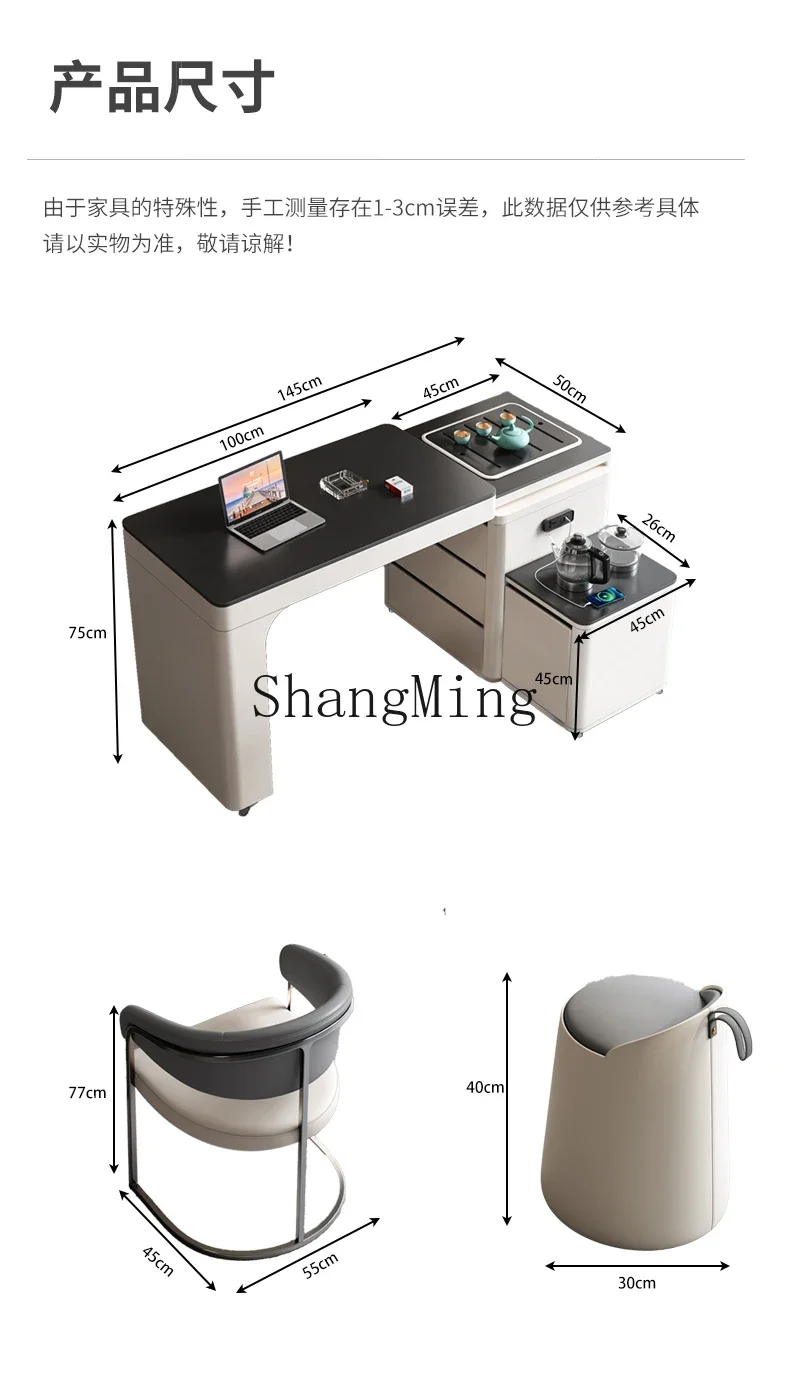 SM  retractable mobile tea table small apartment balcony tea table and chair combination modern and simple