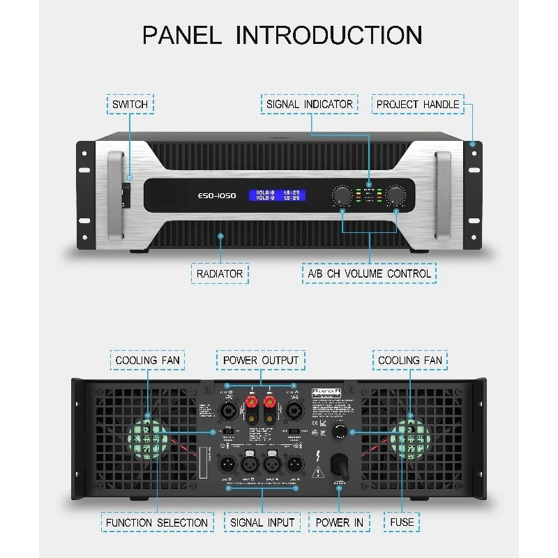 Factory Wholesale Low Price Audio Power Amplifier Extreme Bass Amplifier for Concert