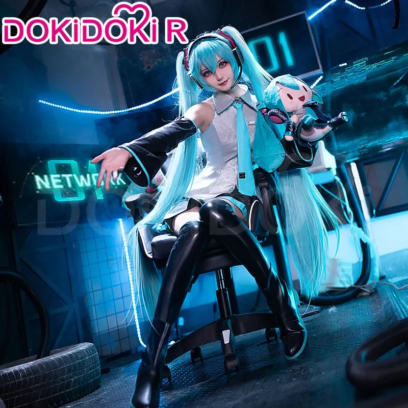 Mikuu cosplay costume game cosplay costume 【 s-2xl 】 DOKIDOKI-R mikku cosplay women cute costume mikuu led costume plus size