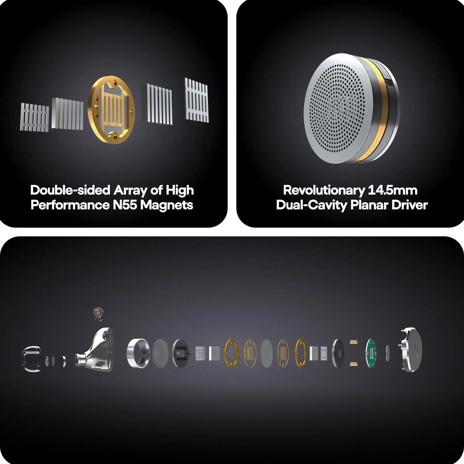 Linsoul 7 هرتز x Crinacle: شاشات Diablo/Divine داخل الأذن، محرك مغناطيسي مستو 14.5 مم IEM، سماعات أذن HiFi مع 2 دبوس قابل للفصل