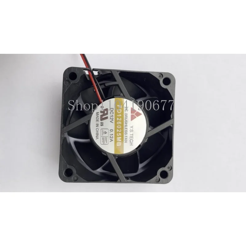 New FD126025MB DC 12V 0.12A 6025 2-Wire Server Cooling Fan for Y.S.tech