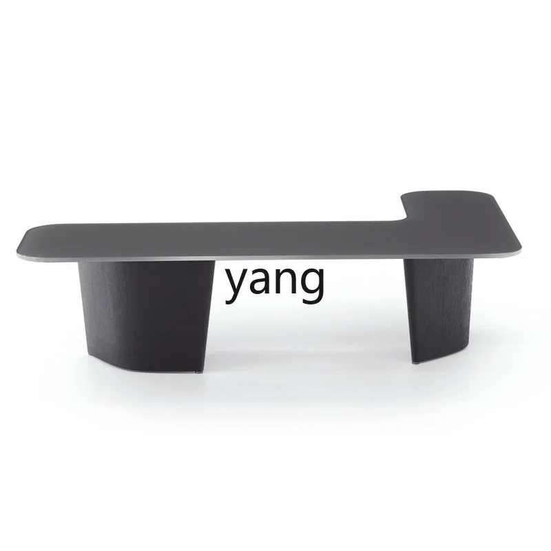 

LTT Sofa Side Table Italian Minimalist Corner Table Sofa Tempered Glass Top Side Table