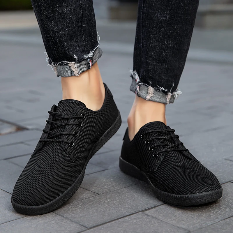 Fujeak Plus Maat 46 Casual Brede Blote Voeten Schoenen Anti Slip Heren Sneakers Minimalistische Wandelschoenen Ultralicht Ademend Schoeisel